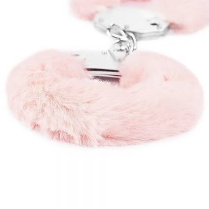 Fetish Pleasure Fluffy Hand Cuffs Pink #1 | ViPstore.hu - Erotika webáruház