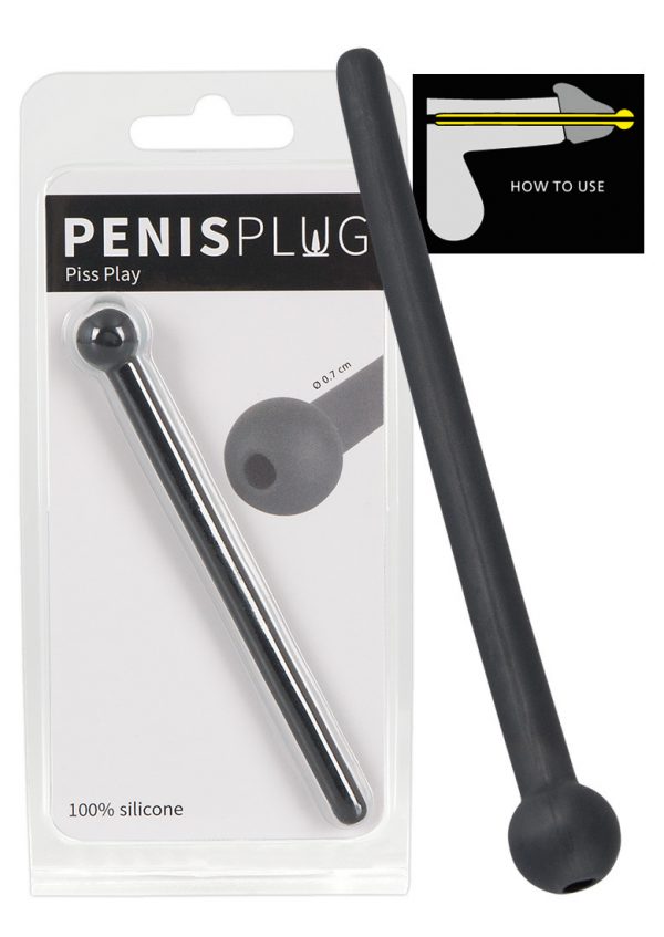 Penis Plug Piss Play Black #1 | ViPstore.hu - Erotika webáruház