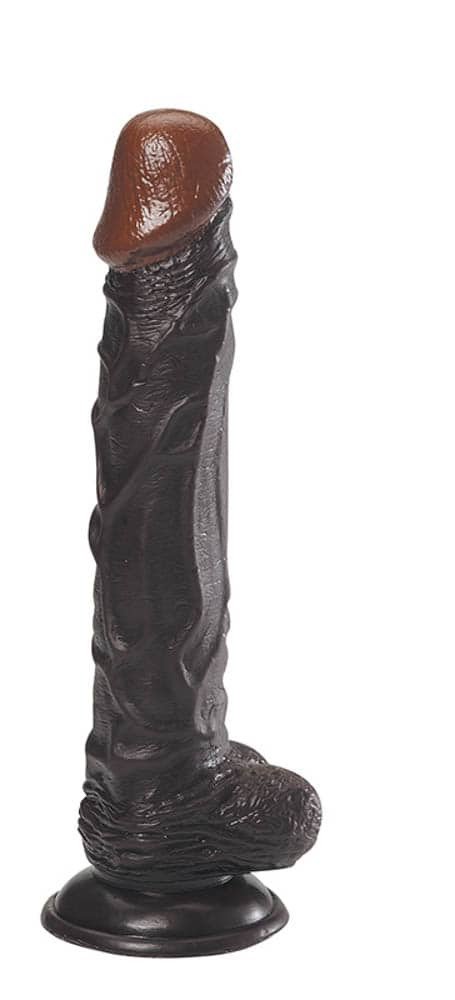 Mighty Pounder 9.5 inch Realistic Black #1 | ViPstore.hu - Erotika webáruház