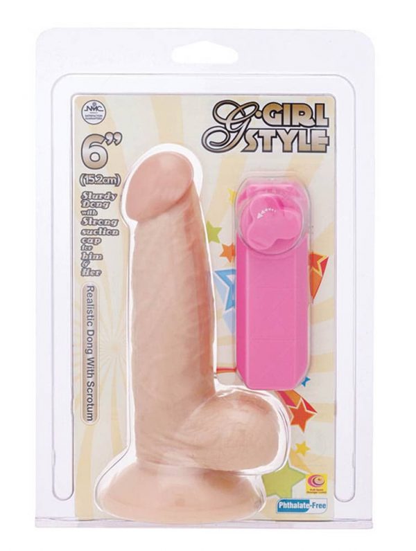 G-Girl Style 6 inch Vibrating Dong #2 | ViPstore.hu - Erotika webáruház