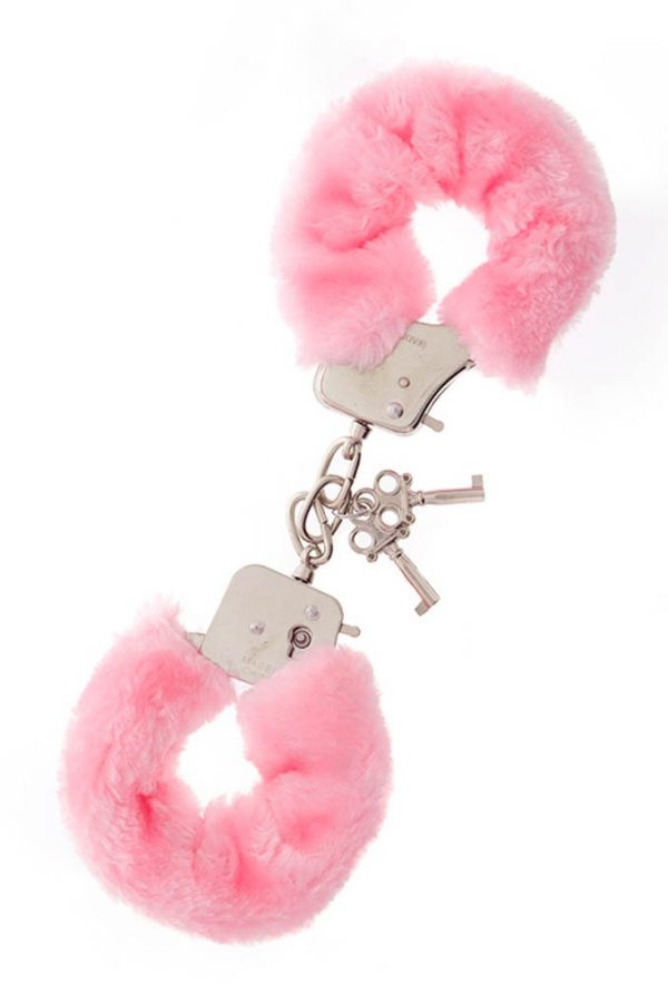 Metal Handcuff With Plush Pink #1 | ViPstore.hu - Erotika webáruház