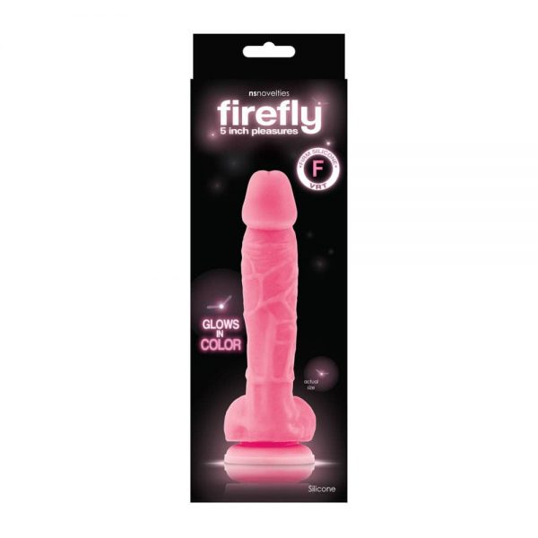 Firefly 5 inch Glowing Dildo Pink #2 | ViPstore.hu - Erotika webáruház