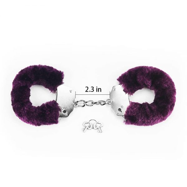 Fetish Pleasure Fluffy Hand Cuffs Purple #5 | ViPstore.hu - Erotika webáruház