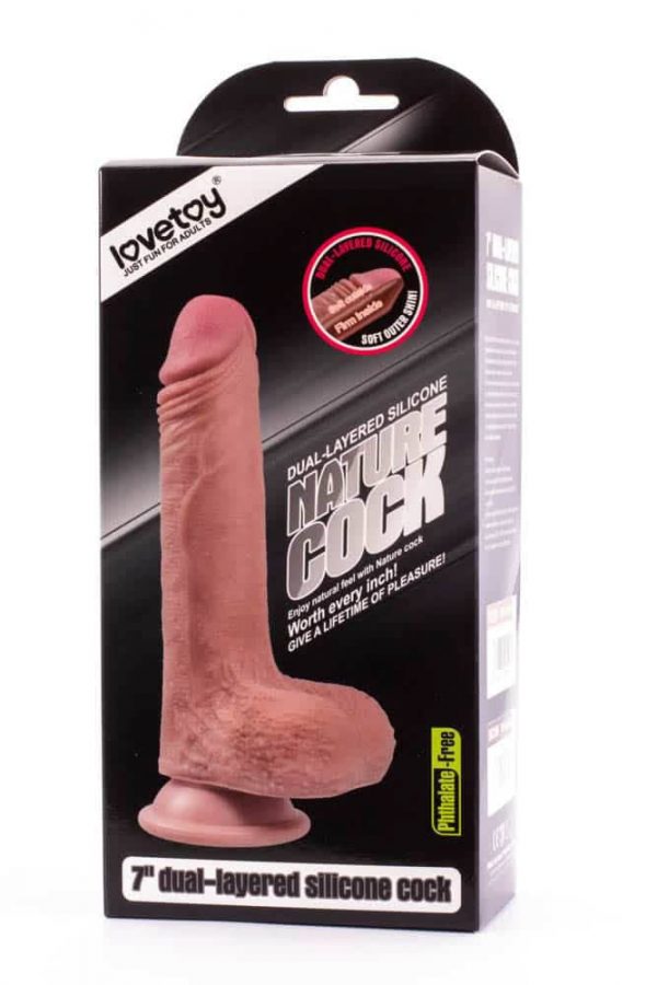 7" Dual-layered Silicone Nature Cock Flesh #5 | ViPstore.hu - Erotika webáruház