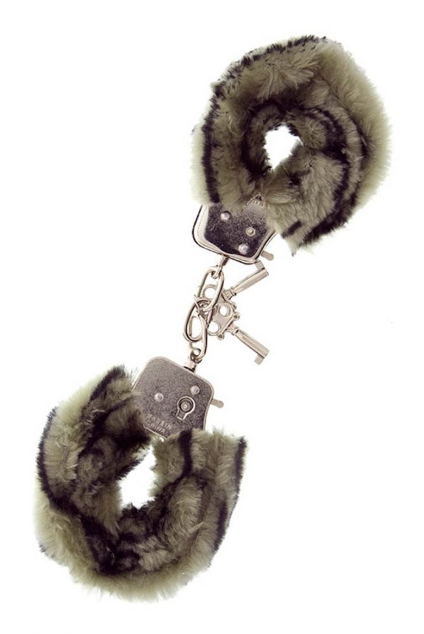 Metal Handcuff With Plush Zebra #2 | ViPstore.hu - Erotika webáruház