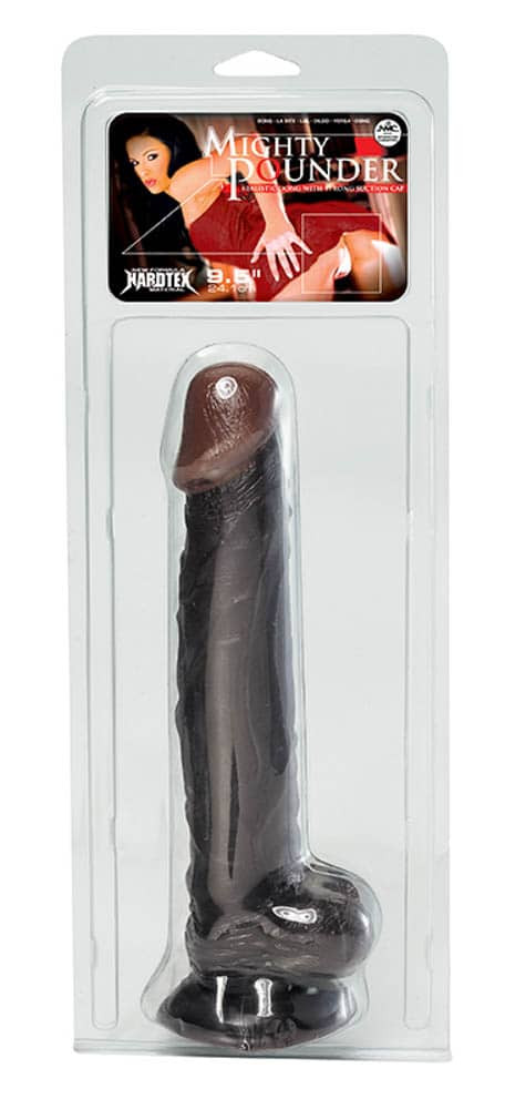 Mighty Pounder 9.5 inch Realistic Black #2 | ViPstore.hu - Erotika webáruház
