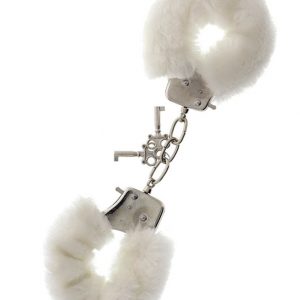 Metal Handcuff With Plush White #1 | ViPstore.hu - Erotika webáruház
