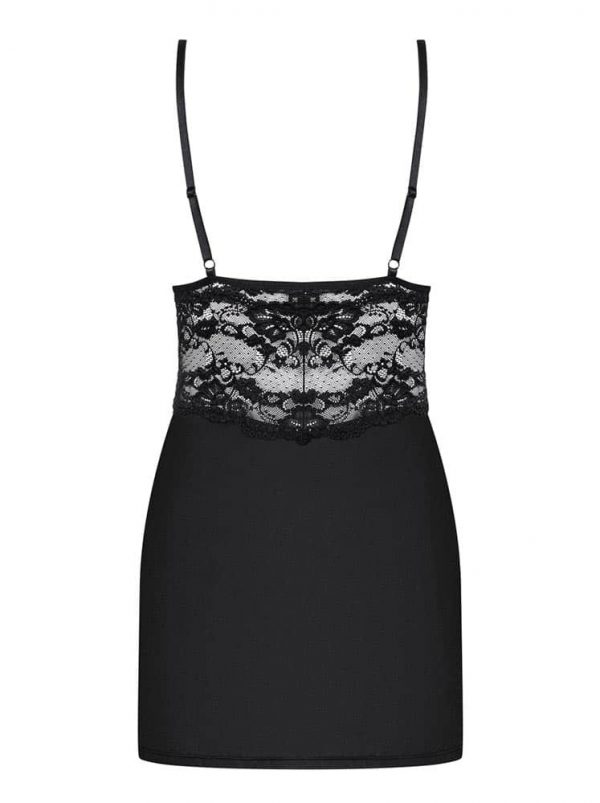 810-CHE-1 chemise & thong black S/M #4 | ViPstore.hu - Erotika webáruház