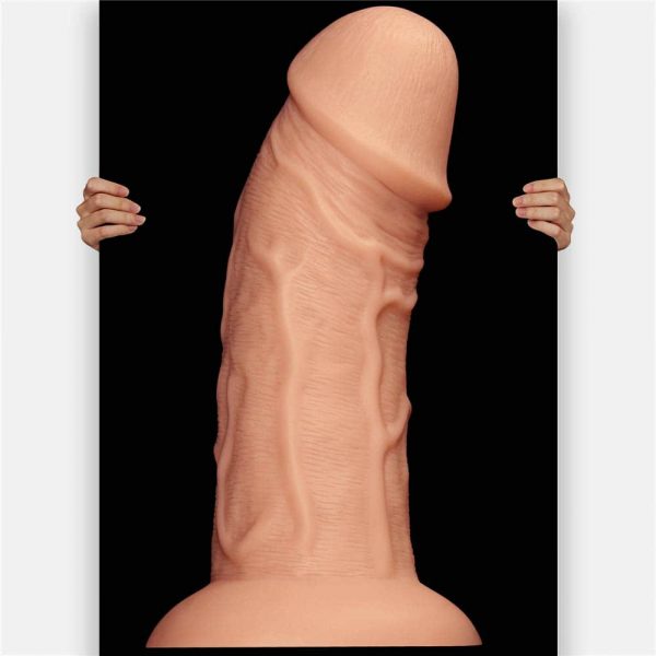 9.5'' Realistic Curved Dildo Flesh #2 | ViPstore.hu - Erotika webáruház