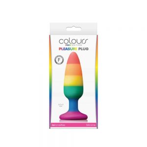 Colours - Pride Edition - Pleasure Plug - Medium -Rainbow #1 | ViPstore.hu - Erotika webáruház