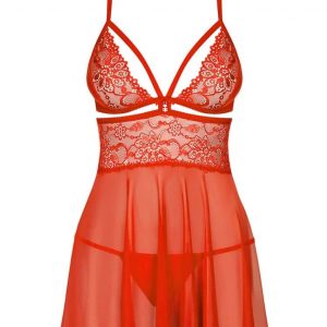 838-BAB-3 babydoll & thong red  S/M #1 | ViPstore.hu - Erotika webáruház