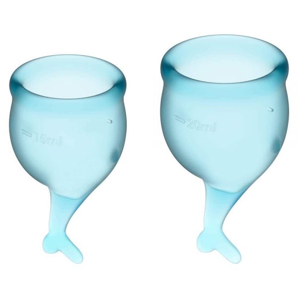 Feel secure Menstrual Cup (light blue) #2 | ViPstore.hu - Erotika webáruház