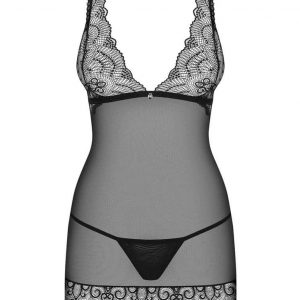 Firella chemise & thong black  S/M #1 | ViPstore.hu - Erotika webáruház