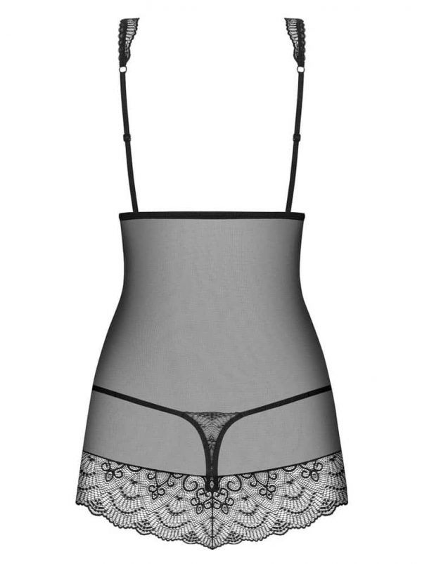 Firella chemise & thong black  S/M #2 | ViPstore.hu - Erotika webáruház