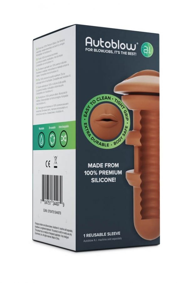 Autoblow A.I. Silicone Mouth Sleeve - Brown #3 | ViPstore.hu - Erotika webáruház
