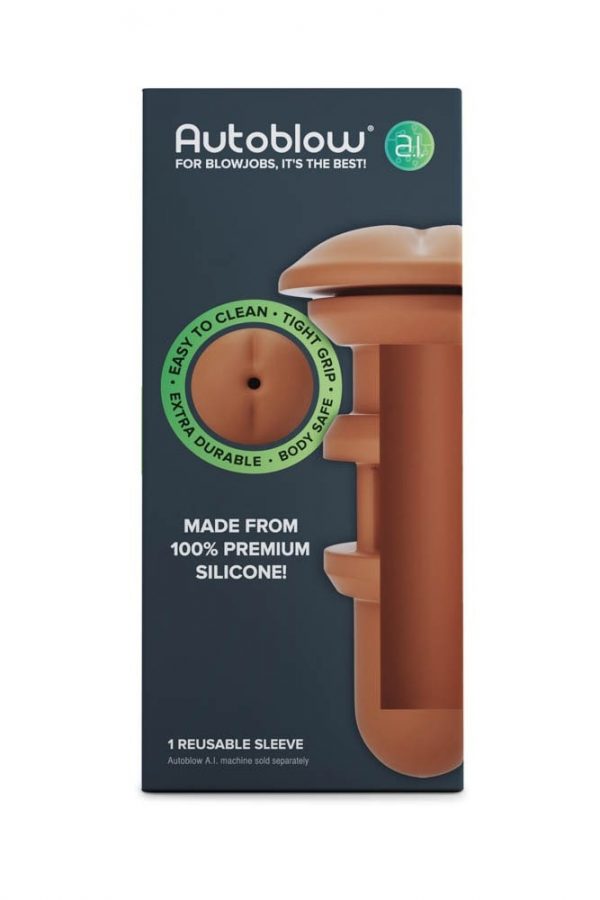 Autoblow A.I. Silicone Anus Sleeve - Brown #6 | ViPstore.hu - Erotika webáruház