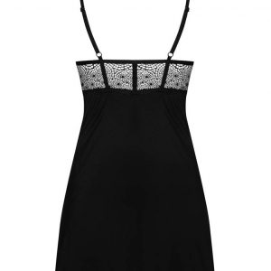 Sharlotte chemise & thong black  S/M #1 | ViPstore.hu - Erotika webáruház