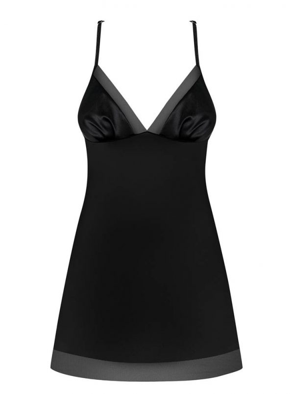 Alifini chemise & thong black  S/M #4 | ViPstore.hu - Erotika webáruház