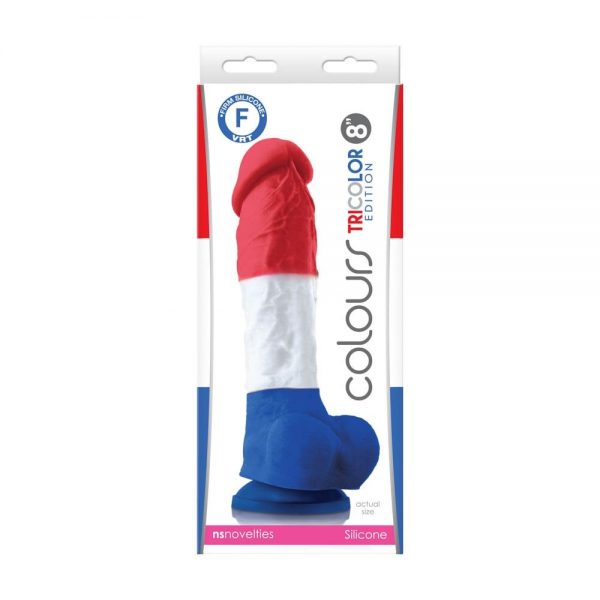 Colours Pleasures - Tricolor 8" - Dildo #2 | ViPstore.hu - Erotika webáruház