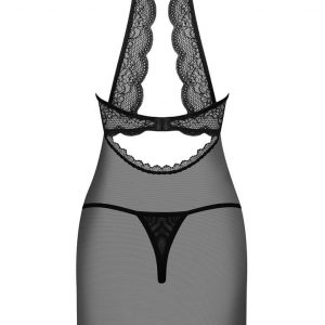Pearlove chemise & thong black  S/M #1 | ViPstore.hu - Erotika webáruház