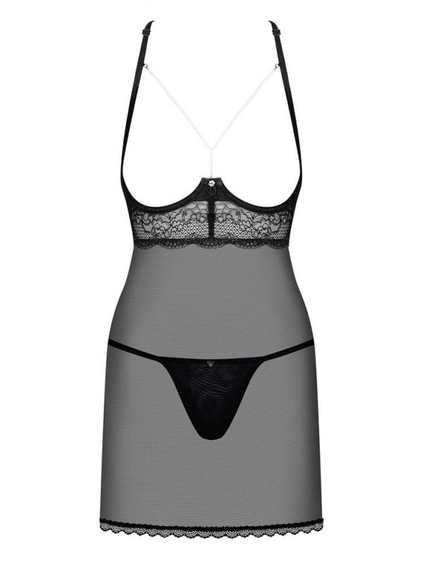 Pearlove chemise & thong black  S/M #2 | ViPstore.hu - Erotika webáruház