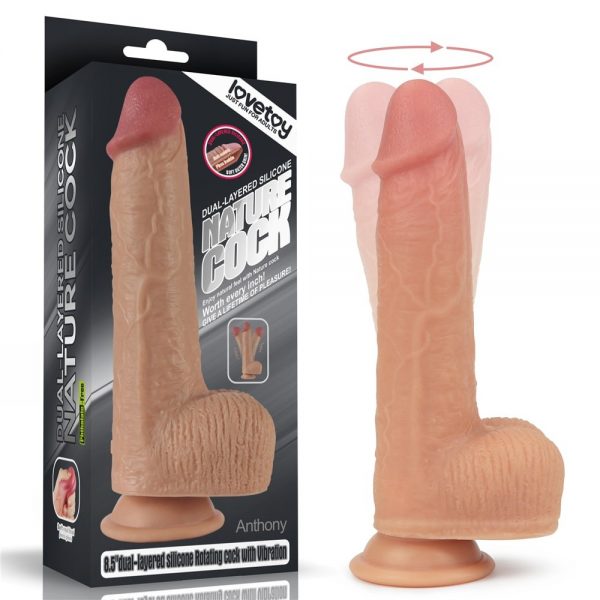 8.5" Dual layered Silicone Rotating Nature Cock Anthony #7 | ViPstore.hu - Erotika webáruház