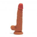 XMEN 7.6 inch Double Layer Silicon Dildo Brown #1 | ViPstore.hu - Erotika webáruház