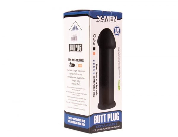X-MEN 10 inch Butt Plug Black #4 | ViPstore.hu - Erotika webáruház