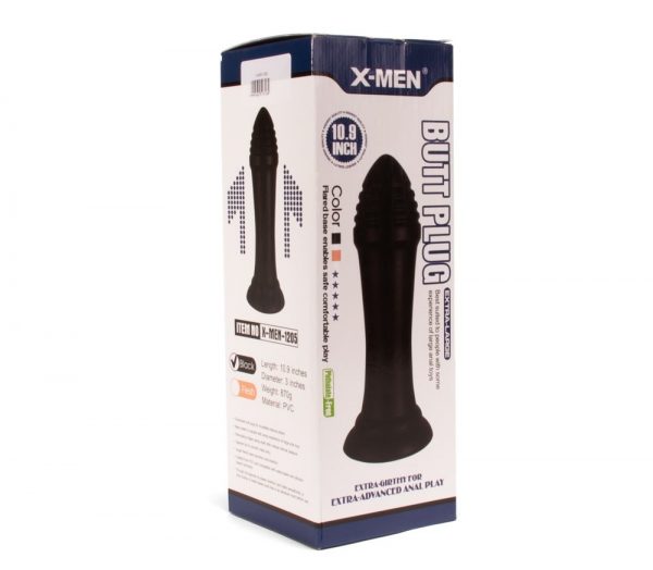 X-MEN 10.9 inch Butt Plug Black #3 | ViPstore.hu - Erotika webáruház