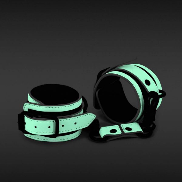 GLO Bondage - Wrist Cuff - Green #1 | ViPstore.hu - Erotika webáruház