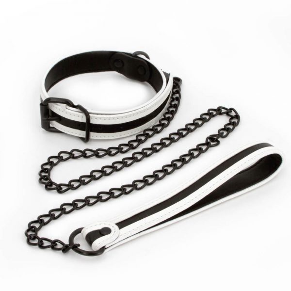 GLO Bondage - Collar and Leash - Green #3 | ViPstore.hu - Erotika webáruház