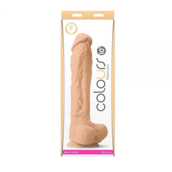 Colours - Pleasures - 10" Dildo - White #2 | ViPstore.hu - Erotika webáruház