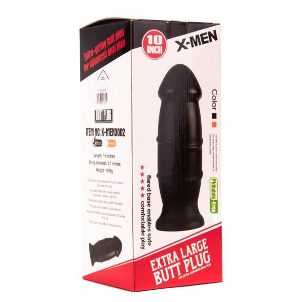 X-MEN 10 inch Butt Plug Black #2 | ViPstore.hu - Erotika webáruház