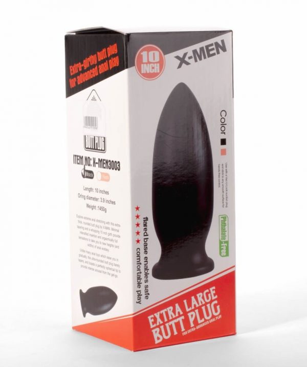X-MEN 10" Extra Large Butt Plug Black #4 | ViPstore.hu - Erotika webáruház