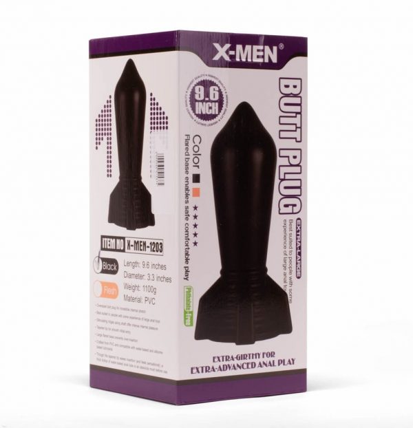 X-MEN 9.6" Huge Butt Plug Black 2 #6 | ViPstore.hu - Erotika webáruház