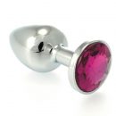 Butt Plug Small Metal With Crystal Red #1 | ViPstore.hu - Erotika webáruház