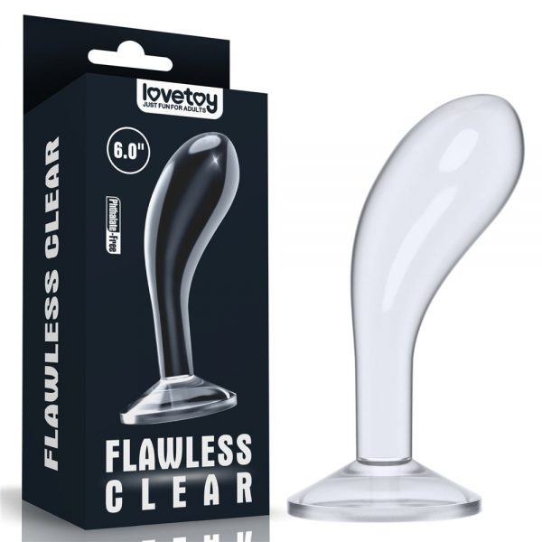 6.0'' Flawless Clear Prostate Plug #4 | ViPstore.hu - Erotika webáruház