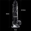 7.5''  Flawless Clear Dildo #1 | ViPstore.hu - Erotika webáruház