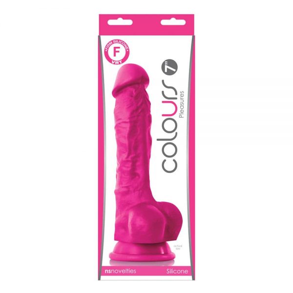 Colours Pleasures 7 inch Dildo Pink #1 | ViPstore.hu - Erotika webáruház