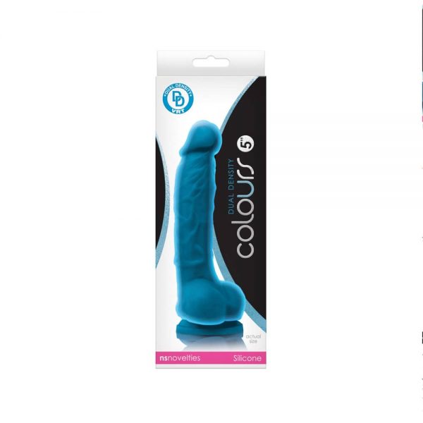 Colours Dual Density 5 inch Dildo Blue #2 | ViPstore.hu - Erotika webáruház