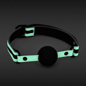 GLO Bondage - Ball Gag - Green #1 | ViPstore.hu - Erotika webáruház