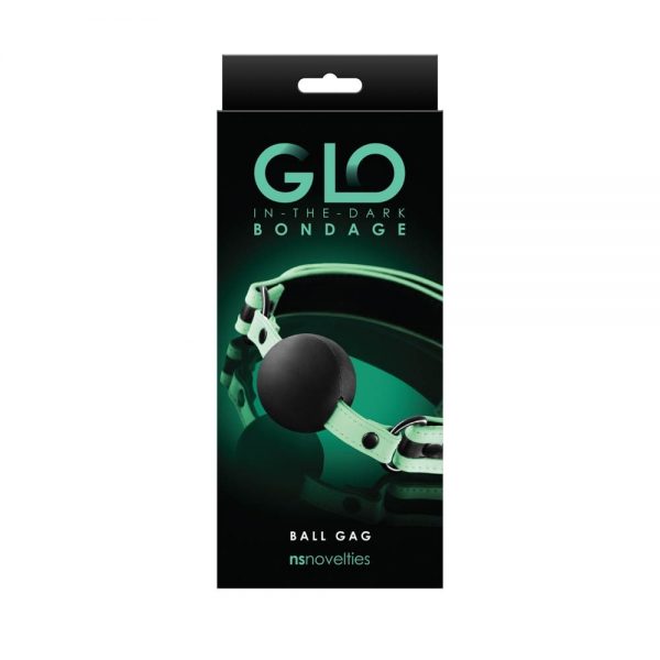 GLO Bondage - Ball Gag - Green #3 | ViPstore.hu - Erotika webáruház