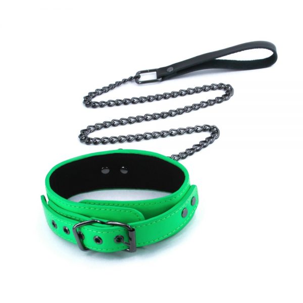 Electra - Collar & Leash - Green #1 | ViPstore.hu - Erotika webáruház
