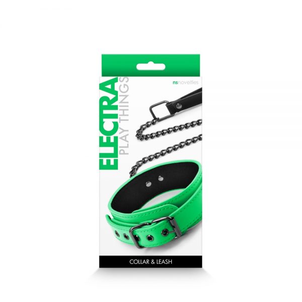 Electra - Collar & Leash - Green #2 | ViPstore.hu - Erotika webáruház