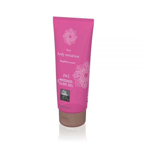 Massage- & Glide Gel 2 in 1 - Raspberry scent 200ml #1 | ViPstore.hu - Erotika webáruház