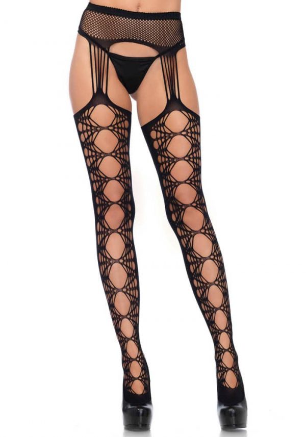 Net opaque stockings