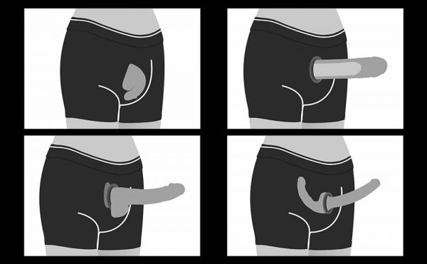 Strapon shorts for sex for packing XS/S (28~32 inch waist) #2 | ViPstore.hu - Erotika webáruház