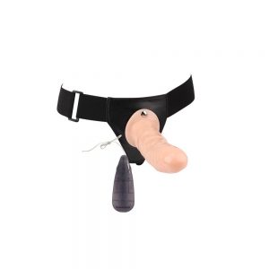 Basic Vibrating Strap-on Harness-Flesh #1 | ViPstore.hu - Erotika webáruház
