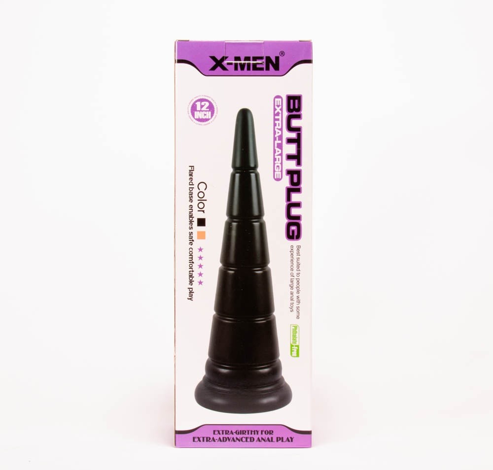 X-MEN 12 inch Butt Plug Black #3 | ViPstore.hu - Erotika webáruház