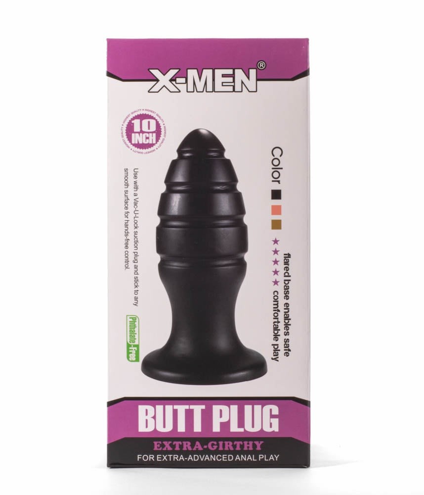X-Men 10" Extra Girthy Butt Plug Black VIII #5 | ViPstore.hu - Erotika webáruház